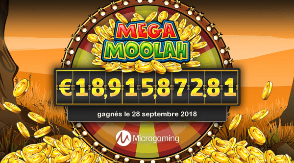 mega moolah jackpot progressif gagne record historique 19 millions d'euros microgaming machine à sous video slot 2018